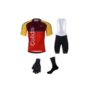 BONAVELO Cyklistický mega set - COFIDIS 2025 - čierna/červená/oranžová BONAVELO Cyklistický mega set - COFIDIS 2025 - čierna/červená/oranžová