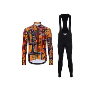 HOLOKOLO Cyklistická zimná bunda a nohavice - WILDLY WINTER - viacfarebná/čierna/žltá HOLOKOLO Cyklistická zimná bunda a nohavice - WILDLY WINTER - viacfarebná/čierna/žltá