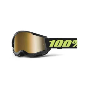100% SPEEDLAB Cyklistické okuliare - STRATA 2 - čierna/žltá/zlatá 100% SPEEDLAB Cyklistické okuliare - STRATA 2 - čierna/žltá/zlatá