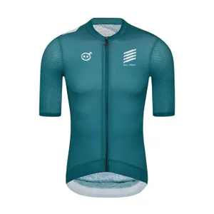 MONTON Cyklistický dres s krátkym rukávom - SKULL III - tyrkysová/biela MONTON Cyklistický dres s krátkym rukávom - SKULL III - tyrkysová/biela