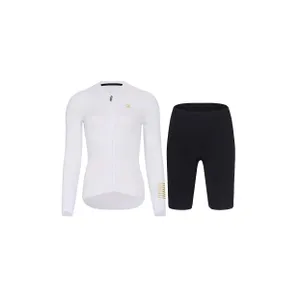 HOLOKOLO Cyklistický krátky dres a krátke nohavice - VICTORIOUS ELITE - biela/čierna HOLOKOLO Cyklistický krátky dres a krátke nohavice - VICTORIOUS ELITE - biela/čierna