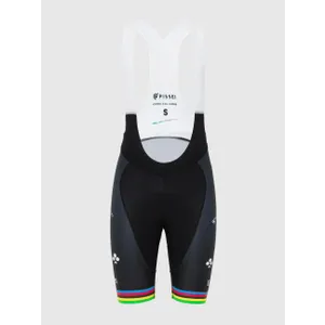 PISSEI Cyklistické nohavice krátke s trakmi - TADEJ POGACAR WORLD CHAMP REPLICA - čierna PISSEI Cyklistické nohavice krátke s trakmi - TADEJ POGACAR WORLD CHAMP REPLICA - čierna