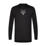 FOX Cyklistický dres s dlhým rukávom letný - RANGER LS HEAD - čierna FOX Cyklistický dres s dlhým rukávom letný - RANGER LS HEAD - čierna
