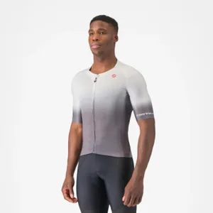 CASTELLI Cyklistický dres s krátkym rukávom - UPF - šedá CASTELLI Cyklistický dres s krátkym rukávom - UPF - šedá