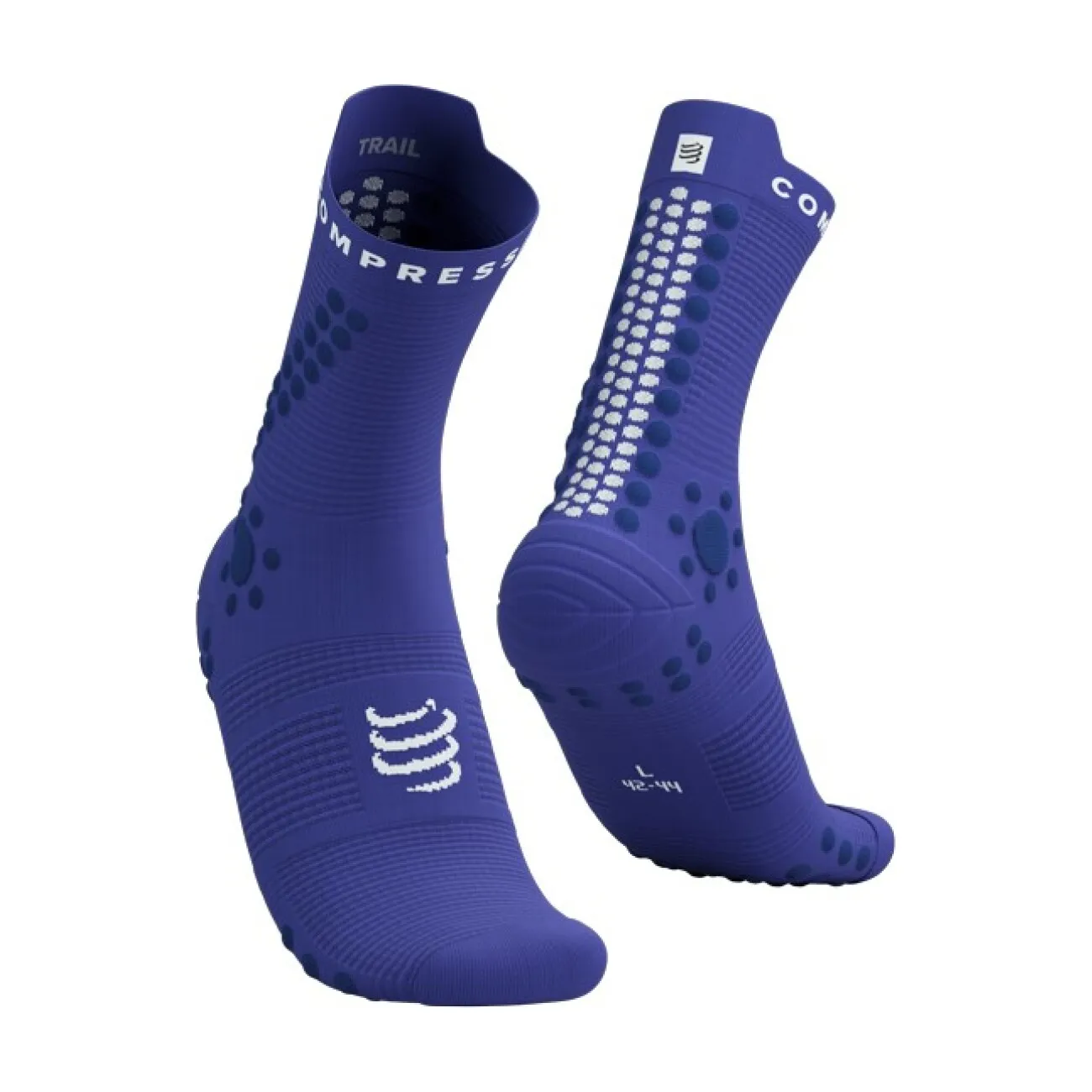 COMPRESSPORT Cyklistické ponožky klasické - PRO RACING SOCKS V4.0 TRAIL - modrá COMPRESSPORT Cyklistické ponožky klasické - PRO RACING SOCKS V4.0 TRAIL - modrá