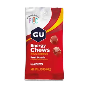 GU Cyklistická výživa - ENERGY CHEWS 60 G FRUIT PUNCH GU Cyklistická výživa - ENERGY CHEWS 60 G FRUIT PUNCH