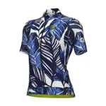 ALÉ Cyklistický dres s krátkym rukávom - LEAF PR-S - modrá ALÉ Cyklistický dres s krátkym rukávom - LEAF PR-S - modrá