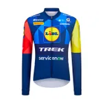 SANTINI Cyklistický dres s dlhým rukávom letný - LIDL TREK 2026 FAN LINE SANTINI Cyklistický dres s dlhým rukávom letný - LIDL TREK 2026 FAN LINE