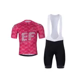 BONAVELO Cyklistický krátky dres a krátke nohavice - EDUCATION FIRST 2025 - ružová/čierna BONAVELO Cyklistický krátky dres a krátke nohavice - EDUCATION FIRST 2025 - ružová/čierna