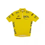 SANTINI Cyklistický dres s krátkym rukávom - TOUR DE FRANCE - žltá SANTINI Cyklistický dres s krátkym rukávom - TOUR DE FRANCE - žltá