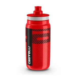 CASTELLI Cyklistická fľaša na vodu - FLY TEAM 550 ML - červená CASTELLI Cyklistická fľaša na vodu - FLY TEAM 550 ML - červená