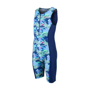 ZONE3 Cyklistická kombinéza - KID%27S DIGITAL PRINT TRISUIT - modrá ZONE3 Cyklistická kombinéza - KID%27S DIGITAL PRINT TRISUIT - modrá