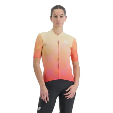 Dámsky cyklistický dres s krátkym rukávom SPORTFUL Rocket w jersey, pompelmo pale lime Dámsky cyklistický dres s krátkym rukávom SPORTFUL Rocket w jersey, pompelmo pale lime