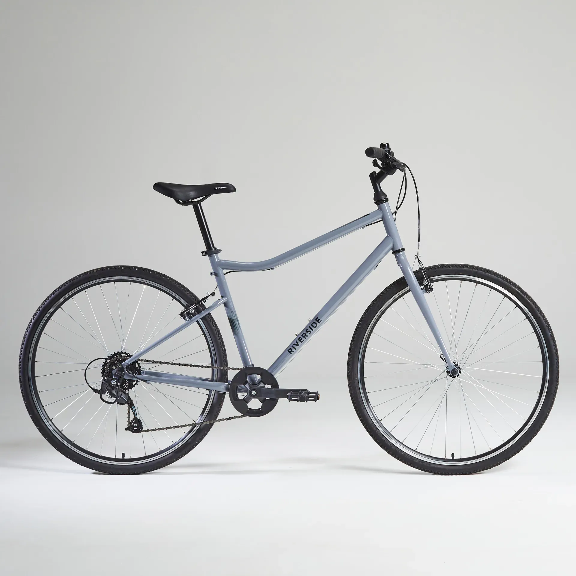 Trekingový bicykel - Trekingový bicykel 120 sivý Trekingový bicykel - Trekingový bicykel 120 sivý