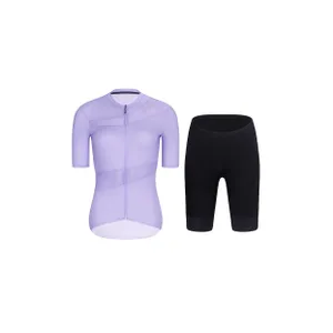 RIVANELLE Cyklistický krátky dres a krátke nohavice - GLAMOR - čierna/fialová RIVANELLE Cyklistický krátky dres a krátke nohavice - GLAMOR - čierna/fialová