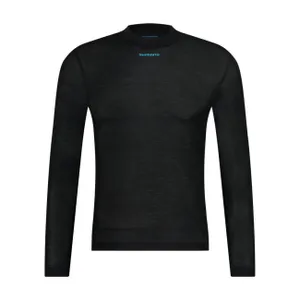 SHIMANO Cyklistické tričko s dlhým rukávom - VERTEX PRIMA LONG - čierna SHIMANO Cyklistické tričko s dlhým rukávom - VERTEX PRIMA LONG - čierna