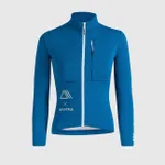 SPORTFUL Cyklistický dres s dlhým rukávom zimný - POWER - modrá SPORTFUL Cyklistický dres s dlhým rukávom zimný - POWER - modrá