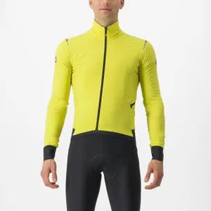 CASTELLI Cyklistická zateplená bunda - ALPHA FLIGHT ROS - žltá CASTELLI Cyklistická zateplená bunda - ALPHA FLIGHT ROS - žltá