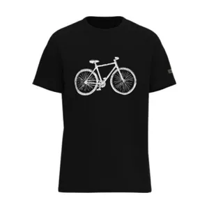 SHIMANO Cyklistické tričko s krátkym rukávom - SENTIERO - čierna SHIMANO Cyklistické tričko s krátkym rukávom - SENTIERO - čierna