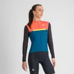 SPORTFUL Cyklistický dres s dlhým rukávom zimný - PISTA THERMAL W - modrá/čierna/oranžová SPORTFUL Cyklistický dres s dlhým rukávom zimný - PISTA THERMAL W - modrá/čierna/oranžová