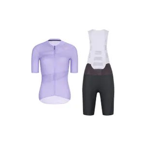 RIVANELLE Cyklistický krátky dres a krátke nohavice - GLAMOR - antracitová/fialová RIVANELLE Cyklistický krátky dres a krátke nohavice - GLAMOR - antracitová/fialová