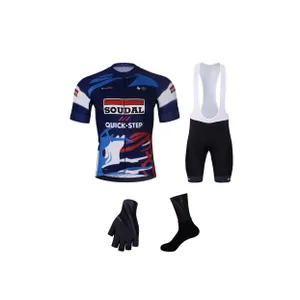 BONAVELO Cyklistický mega set - SOUDAL-QUICKSTEP 25 - čierna/modrá BONAVELO Cyklistický mega set - SOUDAL-QUICKSTEP 25 - čierna/modrá