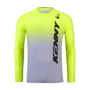 KENNY Cyklistický dres s dlhým rukávom letný - PROLIGHT 25 - žltá/šedá KENNY Cyklistický dres s dlhým rukávom letný - PROLIGHT 25 - žltá/šedá