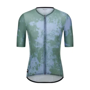 SANTINI Cyklistický dres s krátkym rukávom - SUPER LITE - zelená SANTINI Cyklistický dres s krátkym rukávom - SUPER LITE - zelená
