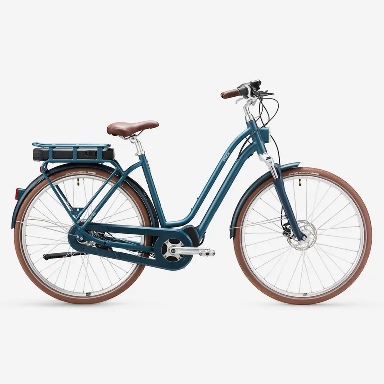 Mestský bicykel - Inteligentný mestský elektrobicykel Elops 920 E Connect modrozelený Mestský bicykel - Inteligentný mestský elektrobicykel Elops 920 E Connect modrozelený