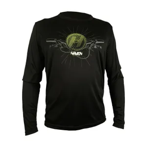 HAVEN Cyklistický dres s dlhým rukávom letný - NAVAHO II LONG - čierna/zelená HAVEN Cyklistický dres s dlhým rukávom letný - NAVAHO II LONG - čierna/zelená