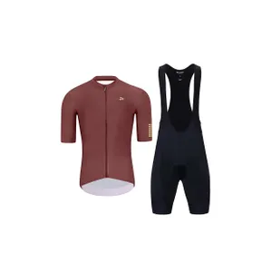 HOLOKOLO Cyklistický krátky dres a krátke nohavice - VICTORIOUS GOLD - čierna/hnedá HOLOKOLO Cyklistický krátky dres a krátke nohavice - VICTORIOUS GOLD - čierna/hnedá