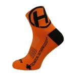 HAVEN Cyklistické ponožky klasické - LITE SILVER NEO 2PAK - oranžová/čierna HAVEN Cyklistické ponožky klasické - LITE SILVER NEO 2PAK - oranžová/čierna
