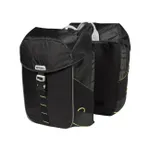BASIL Cyklistická taška - MILES DOUBLE BAG - čierna/zelená BASIL Cyklistická taška - MILES DOUBLE BAG - čierna/zelená