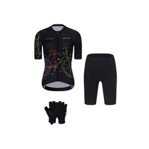 RIVANELLE Cyklistický mega set - MAAPPI DARK LADY - čierna RIVANELLE Cyklistický mega set - MAAPPI DARK LADY - čierna