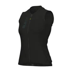 ALÉ Cyklistický dres bez rukávov - PRAGMA COLOR BLOCK - čierna ALÉ Cyklistický dres bez rukávov - PRAGMA COLOR BLOCK - čierna