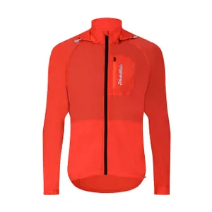 HOLOKOLO Cyklistická vetruodolná bunda - WIND/RAIN - červená HOLOKOLO Cyklistická vetruodolná bunda - WIND/RAIN - červená