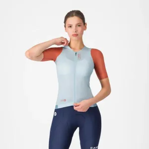 CASTELLI Cyklistický dres s krátkym rukávom - CORRETTO W - modrá/červená CASTELLI Cyklistický dres s krátkym rukávom - CORRETTO W - modrá/červená