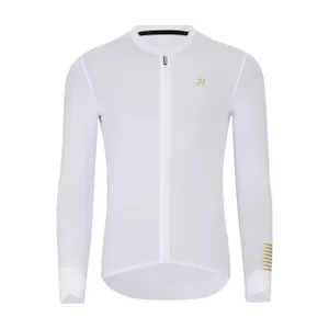 HOLOKOLO Cyklistický dres s dlhým rukávom letný - VICTORIOUS GOLD ELITE - biela HOLOKOLO Cyklistický dres s dlhým rukávom letný - VICTORIOUS GOLD ELITE - biela