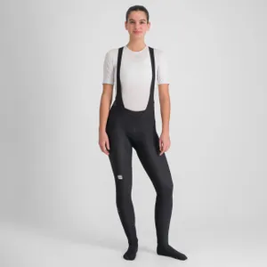 SPORTFUL Cyklistické nohavice dlhé s trakmi - NEO - čierna SPORTFUL Cyklistické nohavice dlhé s trakmi - NEO - čierna