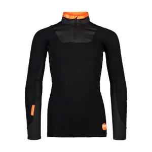 POC Cyklistické tričko s dlhým rukávom - RESISTANCE LAYER - čierna/oranžová POC Cyklistické tričko s dlhým rukávom - RESISTANCE LAYER - čierna/oranžová