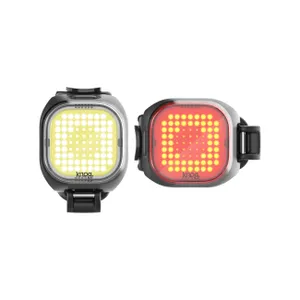 KNOG set svetiel - BLINDER MINI SQUARE - žltá/červená KNOG set svetiel - BLINDER MINI SQUARE - žltá/červená