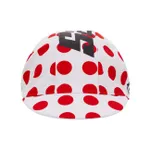 SANTINI Cyklistická čiapka - TOUR DE FRANCE 2024 - červená/biela SANTINI Cyklistická čiapka - TOUR DE FRANCE 2024 - červená/biela