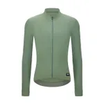 SANTINI Cyklistický dres s dlhým rukávom zimný - RTR - zelená SANTINI Cyklistický dres s dlhým rukávom zimný - RTR - zelená