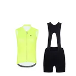 RIVANELLE Cyklistický krátky dres a krátke nohavice - PURE - žltá/čierna RIVANELLE Cyklistický krátky dres a krátke nohavice - PURE - žltá/čierna