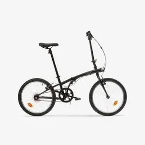 Skladací bicykel - Skladací bicykel OXYLANE 100 čierny Skladací bicykel - Skladací bicykel OXYLANE 100 čierny