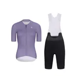 RIVANELLE Cyklistický krátky dres a krátke nohavice - ELEVATE - čierna/fialová RIVANELLE Cyklistický krátky dres a krátke nohavice - ELEVATE - čierna/fialová