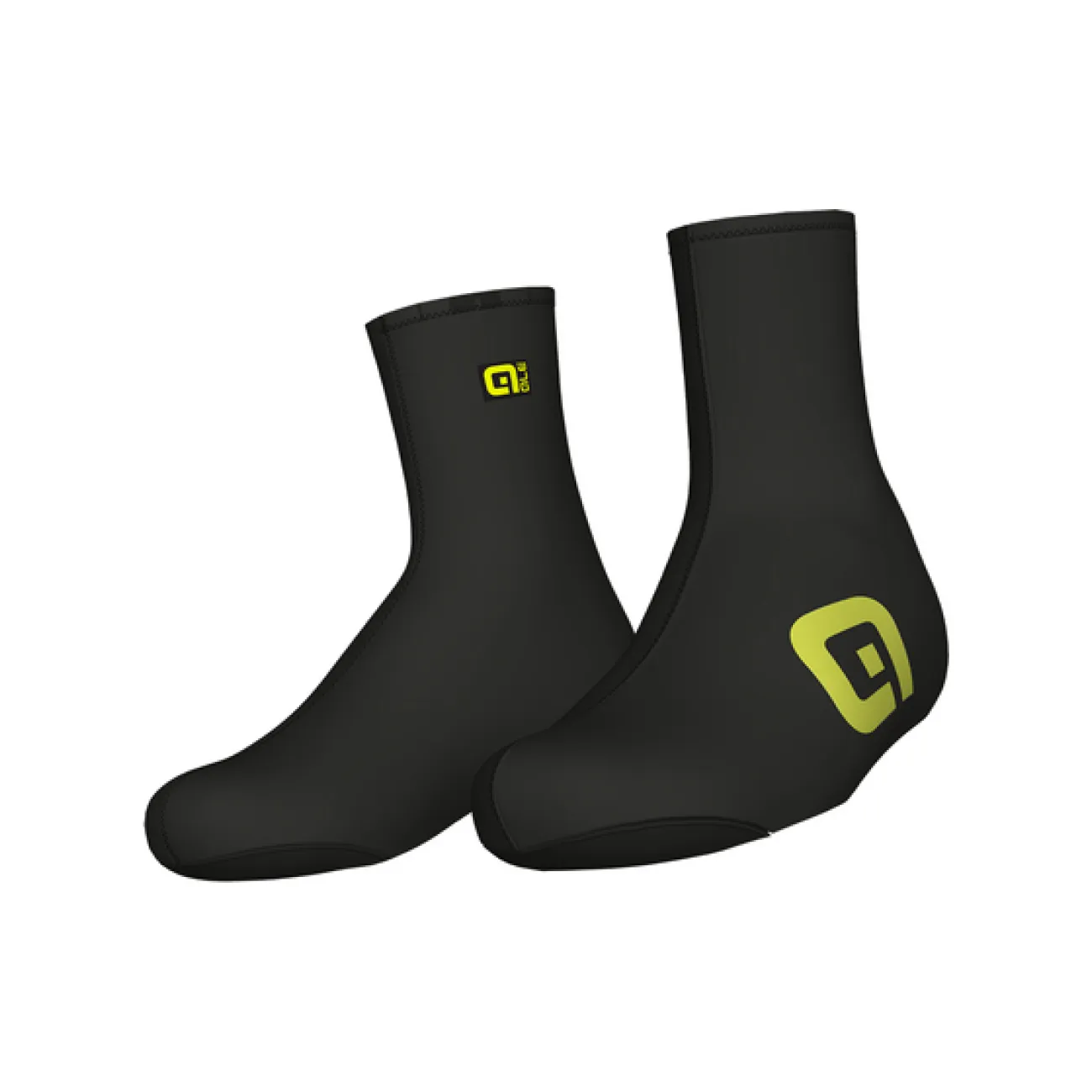 ALÉ Cyklistické návleky na tretry - NEOPRENE - čierna/žltá ALÉ Cyklistické návleky na tretry - NEOPRENE - čierna/žltá