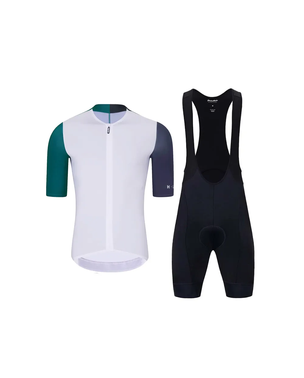 HOLOKOLO Cyklistický krátky dres a krátke nohavice - PERFORMANCE - fialová/biela HOLOKOLO Cyklistický krátky dres a krátke nohavice - PERFORMANCE - fialová/biela
