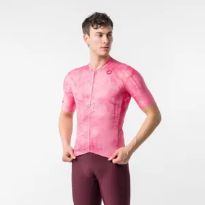 CASTELLI Cyklistický dres s krátkym rukávom - GIRO109 TROFEO - ružová CASTELLI Cyklistický dres s krátkym rukávom - GIRO109 TROFEO - ružová