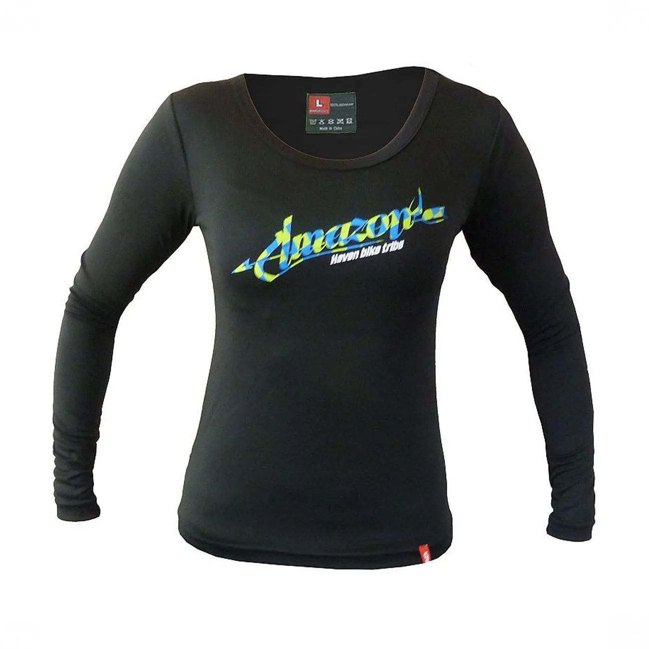 HAVEN Cyklistický dres s dlhým rukávom letný - AMAZON LADY LONG MTB - čierna/zelená HAVEN Cyklistický dres s dlhým rukávom letný - AMAZON LADY LONG MTB - čierna/zelená